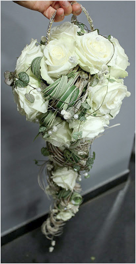 MB421 04 Bouquet de mariée rose blanche - Murielle Bailet Fleuriste
